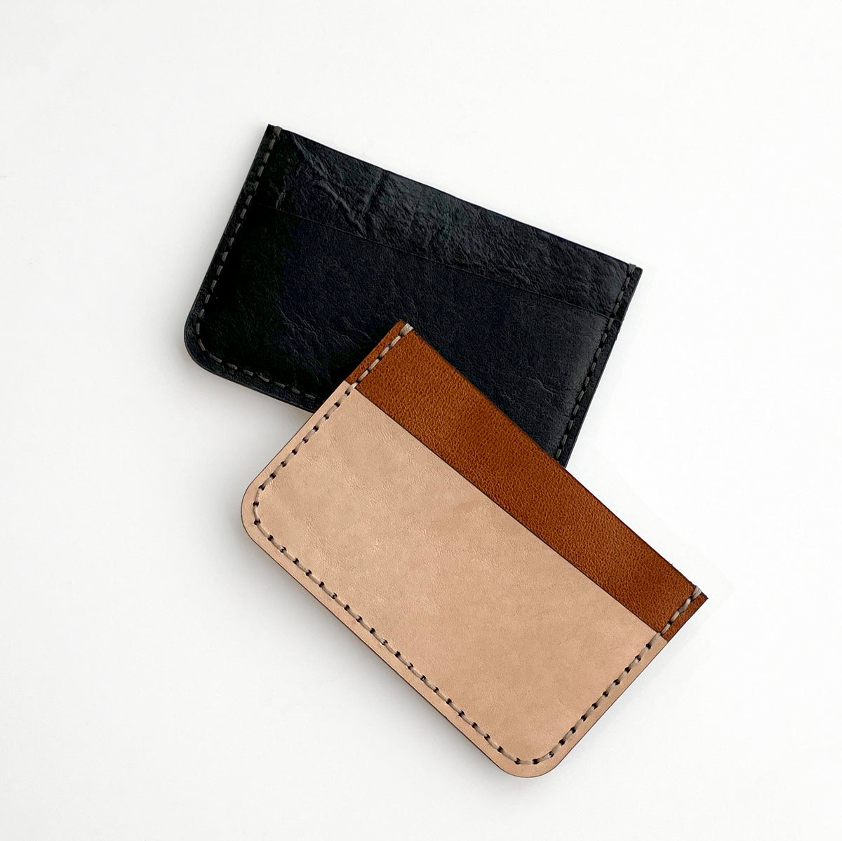 Leather Card Sleeve Two Tone