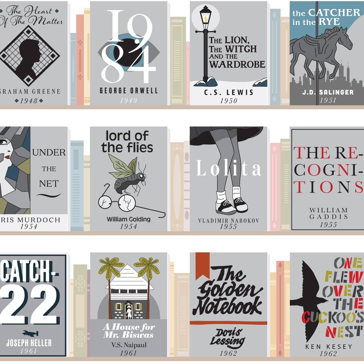 100 Essential Novels Scratch-Off Chart